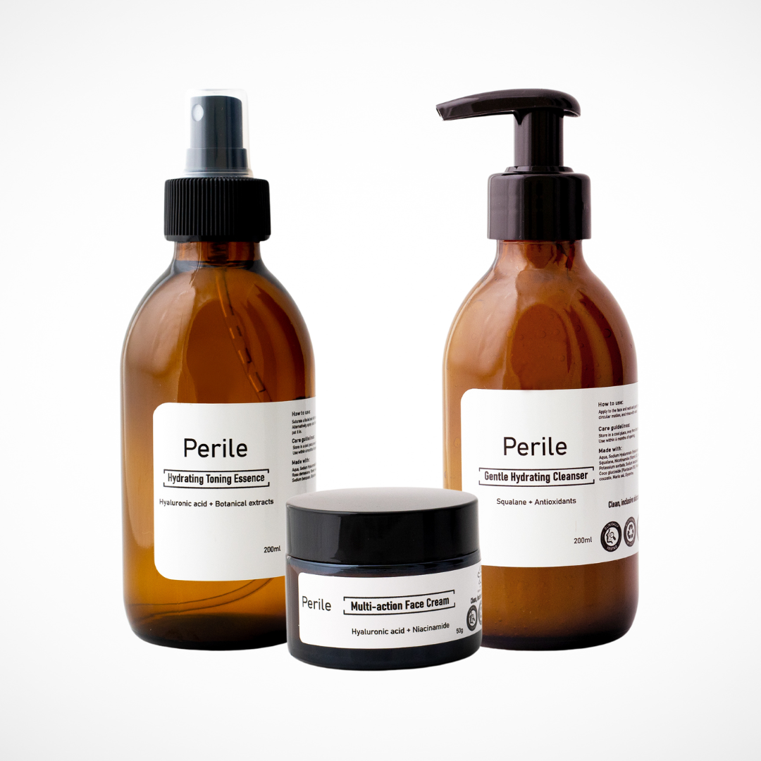 dry skin skincare set, 3-step skincare routine, hydrating skincare kit, face care set for dry skin, cleanser serum moisturizer set, skincare bundle for dry skin, daily hydration skincare set, dry skin face routine, paraben-free skincare kit, gentle skincare set for sensitive skin, moisturizing skincare system, facial kit for dry skin, non-irritating skincare products, dry skin rescue set, hydration-focused skincare set