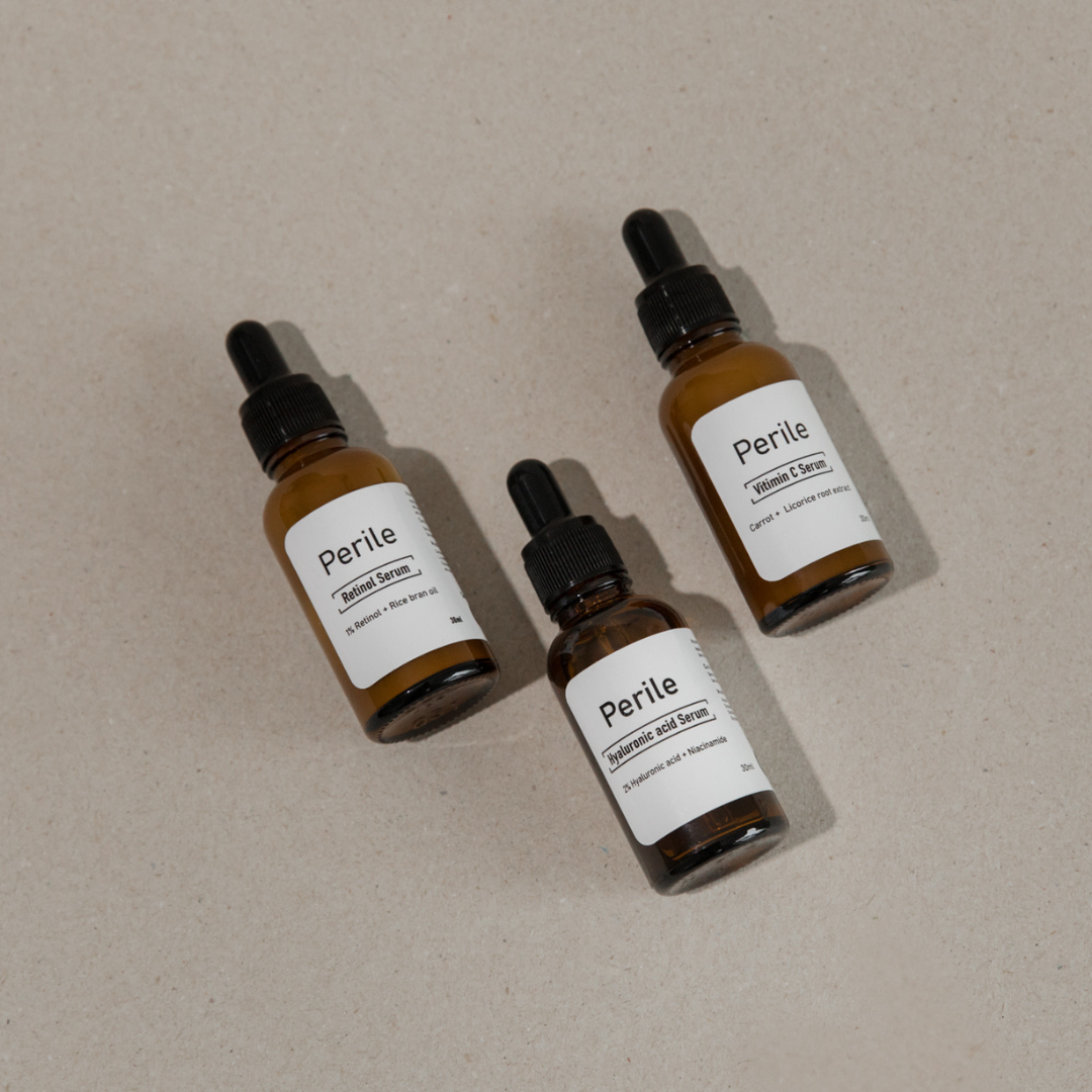 Best Serum Trio for Firming, Brightening & Anti-Aging – Perile